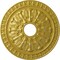 Ekena Millwork Warsaw Ceiling Medallion (Fits Canopies up to 3 1/2"), 18"OD x 3 1/2"ID x 1 3/8"P, Rich Gold CM18WARGS - alternate 1